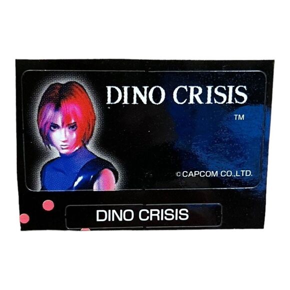 Sony PlayStation 1 PS1 Dino Crisis Horror Vintage VTG Memory Card Sticker - Picture 1 of 1